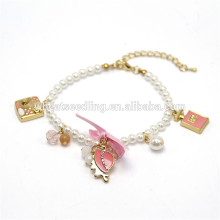 delicate cute perfume women pendant pearl hanging expandable diffuser bracelet